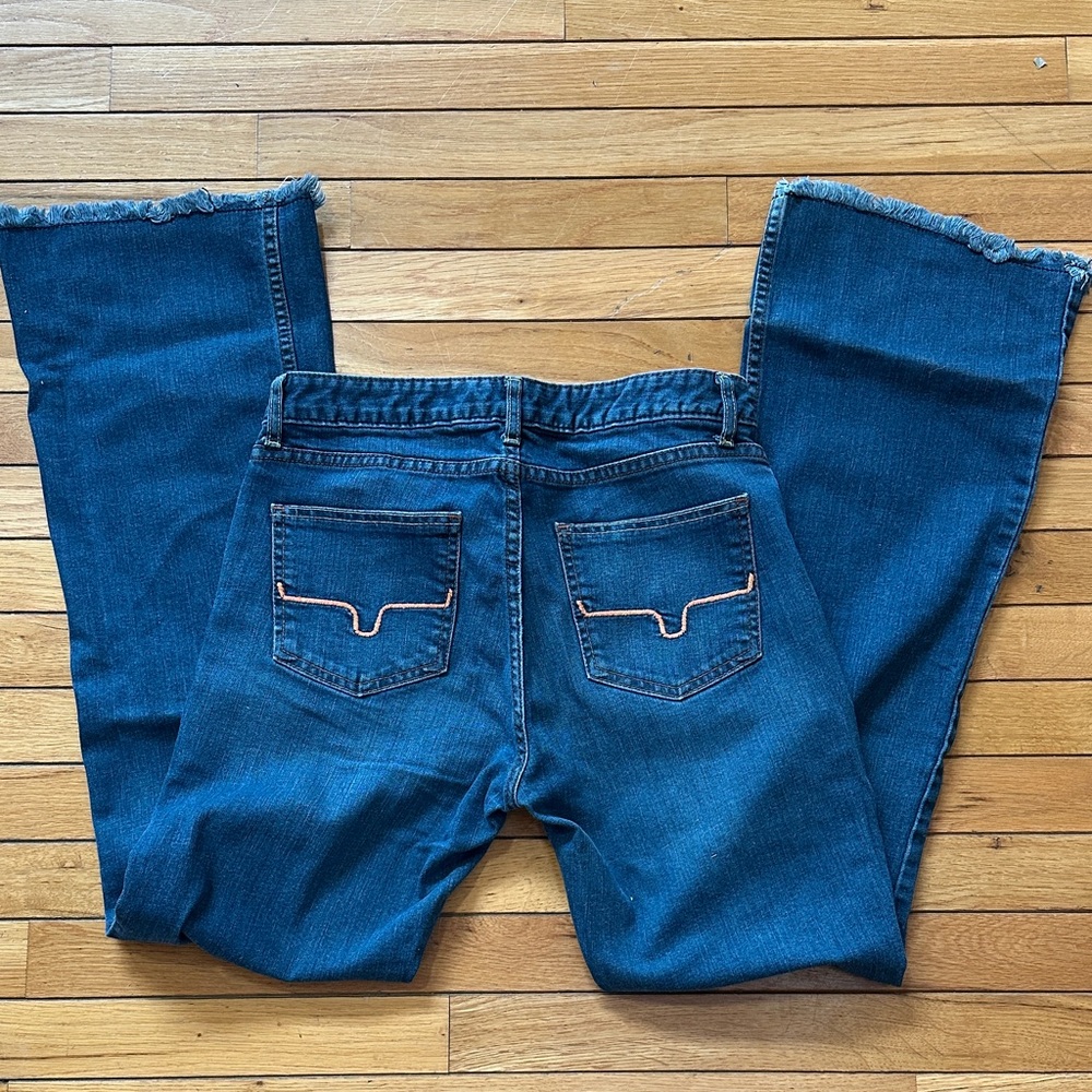 Kimes Ranch Dark Blue Flare Jeans